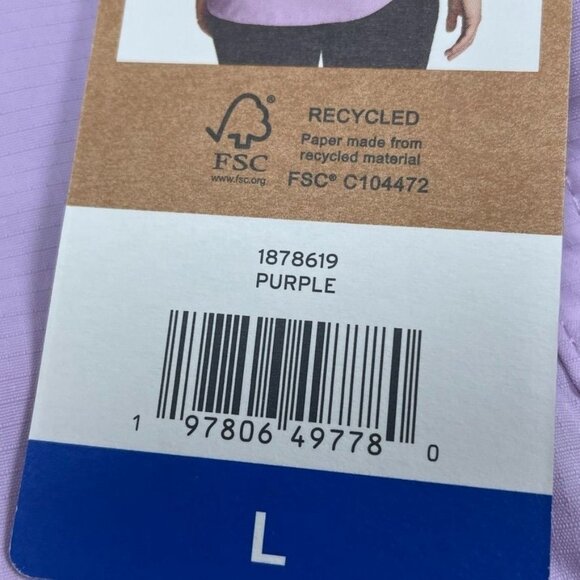 Eddie Bauer Womens Mountain Ripstop Long-Sleeve Shirt L Purple d0562 - Picture 6 of 11